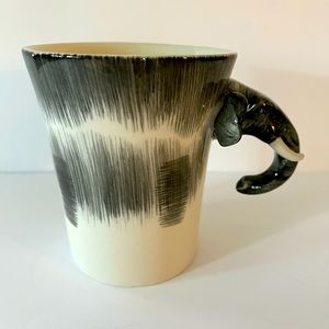 Pier 1 Imports Elephant Head Handle Coffee Mug